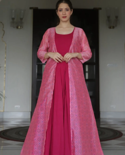 Pink Dress with Pink Jacket